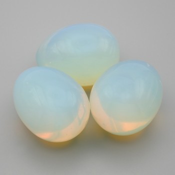 Ou decorativ din piatră lunară, diametrul 40×30 mm