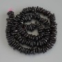 Mărgele din granat – granule, diametrul 7-12×2-3 mm, 5 mm +/- pe șnur, lungime 40 cm+