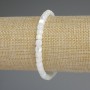 Brățară din sidef rondel, diametrul 6x5 mm, lungime 18 cm, pe elastic