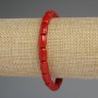 Brățară din coral Barilo, 10×6, 5 mm, lungime 18 cm, elastic