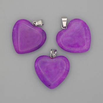 Pandantiv Inimă din Turmalin 20×20×25 mm+