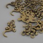 Pandantiv Salamandră, culoare bronz, 22×12 mm, ambalaj 15 buc