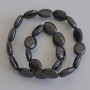 Mărgele ovale din agat, diametrul 18×13 mm, pe fir, lungimea 40 cm+