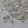 Pandantiv Pegas, culoare metal argintiu, diametrul 16×17 mm, gaură pentru urechi 2,4 mm, ambalare 12 buc.