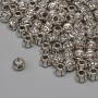Inserție pentru mărgele, culoare argintie, diametru 3,5×4 mm