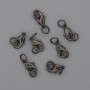 Închizătoare carabină 10×5 mm, culoare metal negru