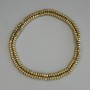 Mărgele din hematit, culoare aurie, rondel pătrat 3x2 mm, pe fir, lungime 40 cm+