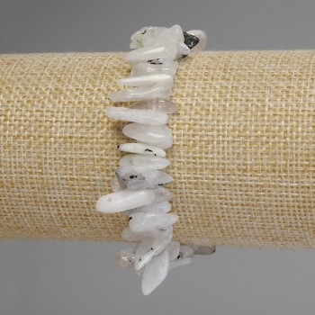 Brățară din adular fragmente în formă de ac, diametrul aproximativ 12–18×2–5 mm, lungime 18 cm, elastic