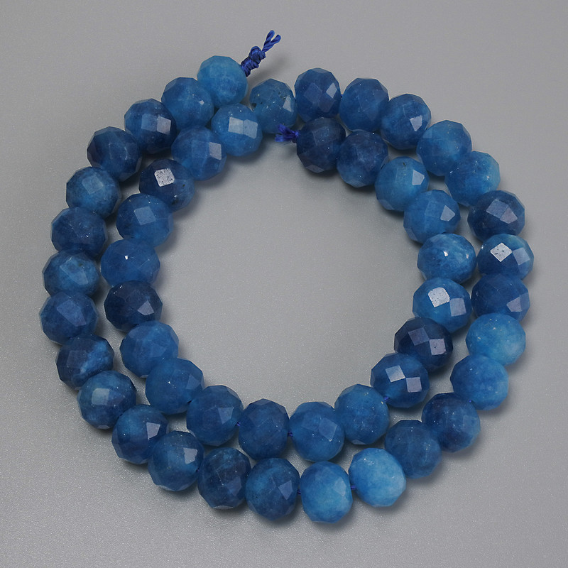 Mărgele din apatit, tăiate, rondel, diametrul 10×8 mm, 5 mm +/-, lungime 38 cm +/- pe fir