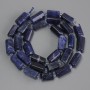 Mărgele din sodalit tăiate, diametrul 11-13×6-7 mm, cu mărgele de 3 mm, lungime 40 cm, pe șnur