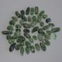 Mărgele din jadeit – fragmente în formă de fluture, diametru 9–14×4–7 mm, mărgele de 3 mm, lungime 43 cm, pe șnur