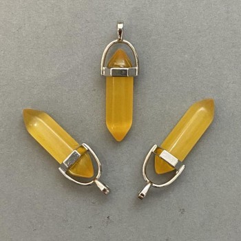 Pandantiv «Ochi de pisică» hexagonal, din cristal, sferă 8×31×41 mm+