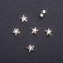 Фурнітура вставка Зірка велика, діаметр 7мм фас. 20гр. + -52шт