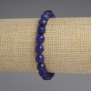 Brățară din lazurit, mărgele tăiate de 8 mm, lungime aproximativă 18 cm, pe elastic