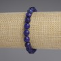 Brățară din lazurit, mărgele tăiate de 8 mm, lungime aproximativă 18 cm, pe elastic