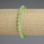 Brățară din crizolit (olivin) – bile netede de 6 mm, lungime 18 cm, bază elastică