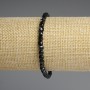Brățară neagră din turmalin, cuburi facetate, diametrul 4×4 mm, lungime 18 cm, pe elastic