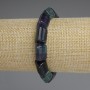 Brățară cu fluororit, mărgele triunghiulare, diametrul 14x10x10x10 mm +/-, lungime 18 mm +/- elastic