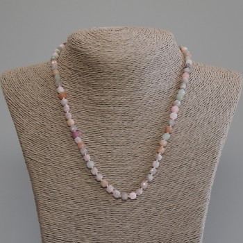 Colier din jadeit cu cuburi tăiate, dimensiune 5×5 mm, lungime 50 cm ± cu închizător