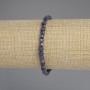 Brățară din safir facetat, cub de 4×4 mm, lungime 18 cm +