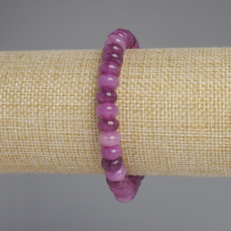 Brățară cu turmalină în formă de rondelle, diametru 8×5 mm, lungime 18 cm