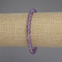Brățară din ametist facetat, mărgele de 6 mm, lungime 18 cm, pe elastic