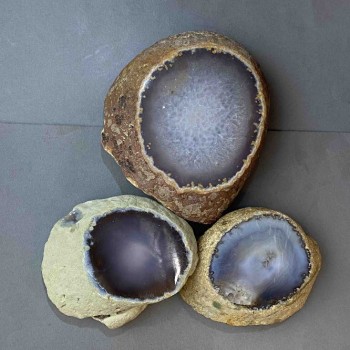 Fragmente suvenir din agat fumuriu (prețul pentru 1 bucată) greutate de la 300 g