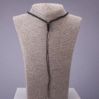 Șnur negru pentru gât, 60 cm
