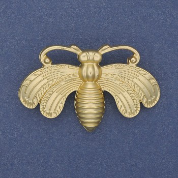 Broșă Fluture, culoare aur mat, metal auriu, 50×33 mm+