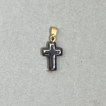 Pandantiv hematit în formă de cruce 22x10 mm+