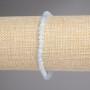 Brățară din acvamarin, cuburi tăiate, diametru 4x4 mm, lungime 18 cm, pe elastic