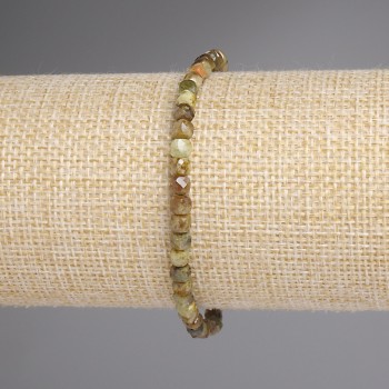 Brățară din groșular tăiate cuburi 4×4 mm, lungime 18 cm, șnur elastic