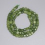 Mărgele din jadeit, cuburi fațetate 4,5×4,5 mm, lungime 37 cm, pe șnur