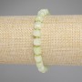 Brățară din crizolit olivină, cub granulat, diametrul 6,5×6,5 mm, mărgele de 3 mm, lungime 18 cm, pe elastic