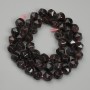 Mărgele din granat multifacetate, diametrul de 8 mm, lungime 38 cm