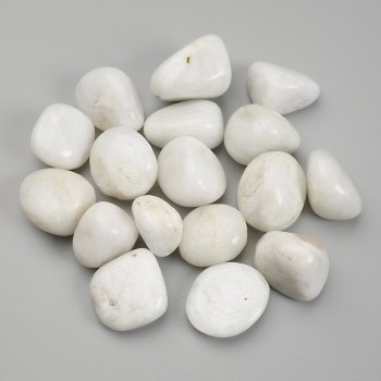 Piatră naturală Adularit, fațetat, bucăți naturale fără gaură, 18–21×16–18 mm +/- (pentru 100 g +/-)