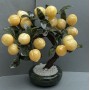 Suvenir — Copac decorativ din piatră naturală onix, marmură și nefrit, 30–33 mm, flexibil, lungime 25 cm