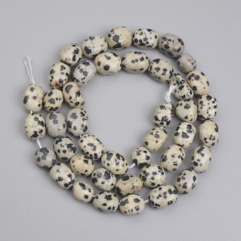 Mărgele de jasp dalmatian, fațetate, 6-11×5, 5-7 mm, lungime 38 cm pe șnur
