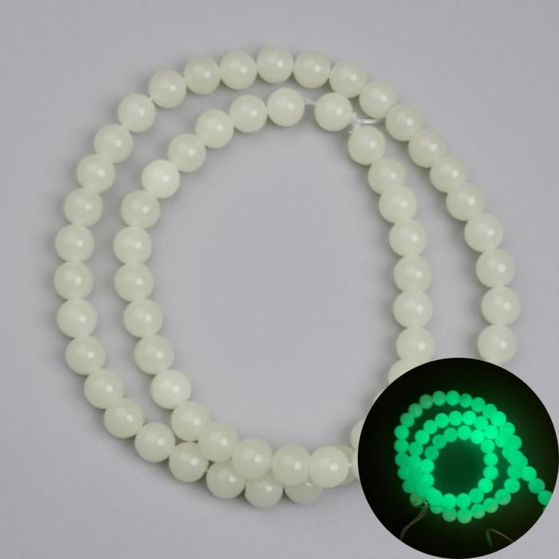 Mărgele de onix verde, bile netede de 6 mm, lungime 36 cm, pe fir
