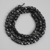 Reducere! Mărgele din turmalin negru, cuburi tăiate, diametrul 4x4 mm ±, pe șnur, lungime 39 cm+