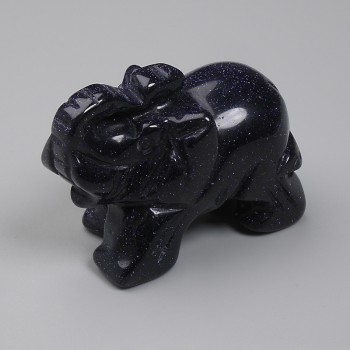 Statuetă suveniră Elefant aventurin „Noaptea Cairo” 55x35x26 mm+