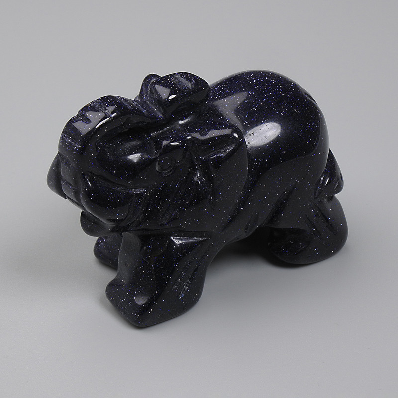Statuetă suveniră Elefant aventurin „Noaptea Cairo” 55x35x26 mm+