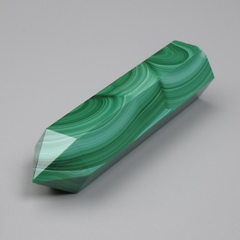 Preț pentru 100 g! Creion suvenir din piatră naturală malahit, diametrul 58x14 mm