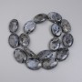 Mărgele din labradorit, oval, diametrul 25×18 mm, pe fir, lungime 39 cm+