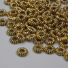 Mărgele-inserție aurii, culoare metalică aurie, diametru 6×2 mm, gaură 2 mm, ambalare 20 g (~94 buc.)