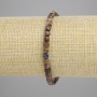 Brățară din pietersit, cuburi facetate 4x4 mm, lungime 18 cm +/- elastic