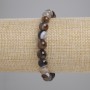 Brățară din agat, bile netede, diametru 8 mm, lungime 18 cm, pe elastic