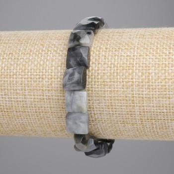 Браслет Соколине Око гранований квадрат, діаметр 9-10х9-10мм+- (стрейч), довжина 18см+