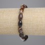 Brățară din agat, mărgele baril, diametrul 12x8 mm, lungime 18 cm, elastic