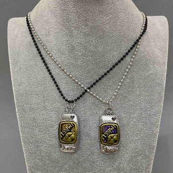 Pandantive de prietenie pereche, lungime 48 cm +/-, dimensiune 40×20 mm+